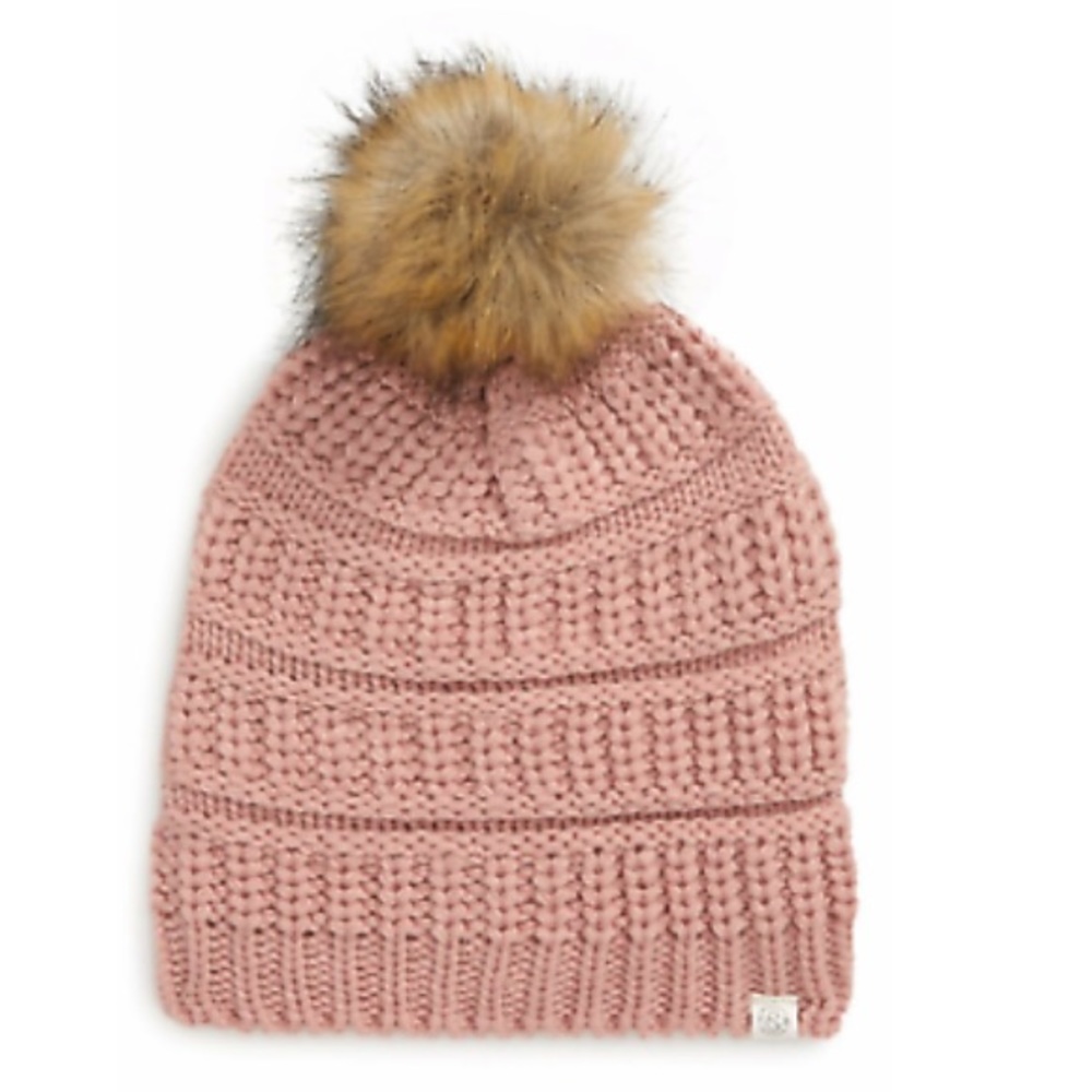 Treasure & bond pink beanie
